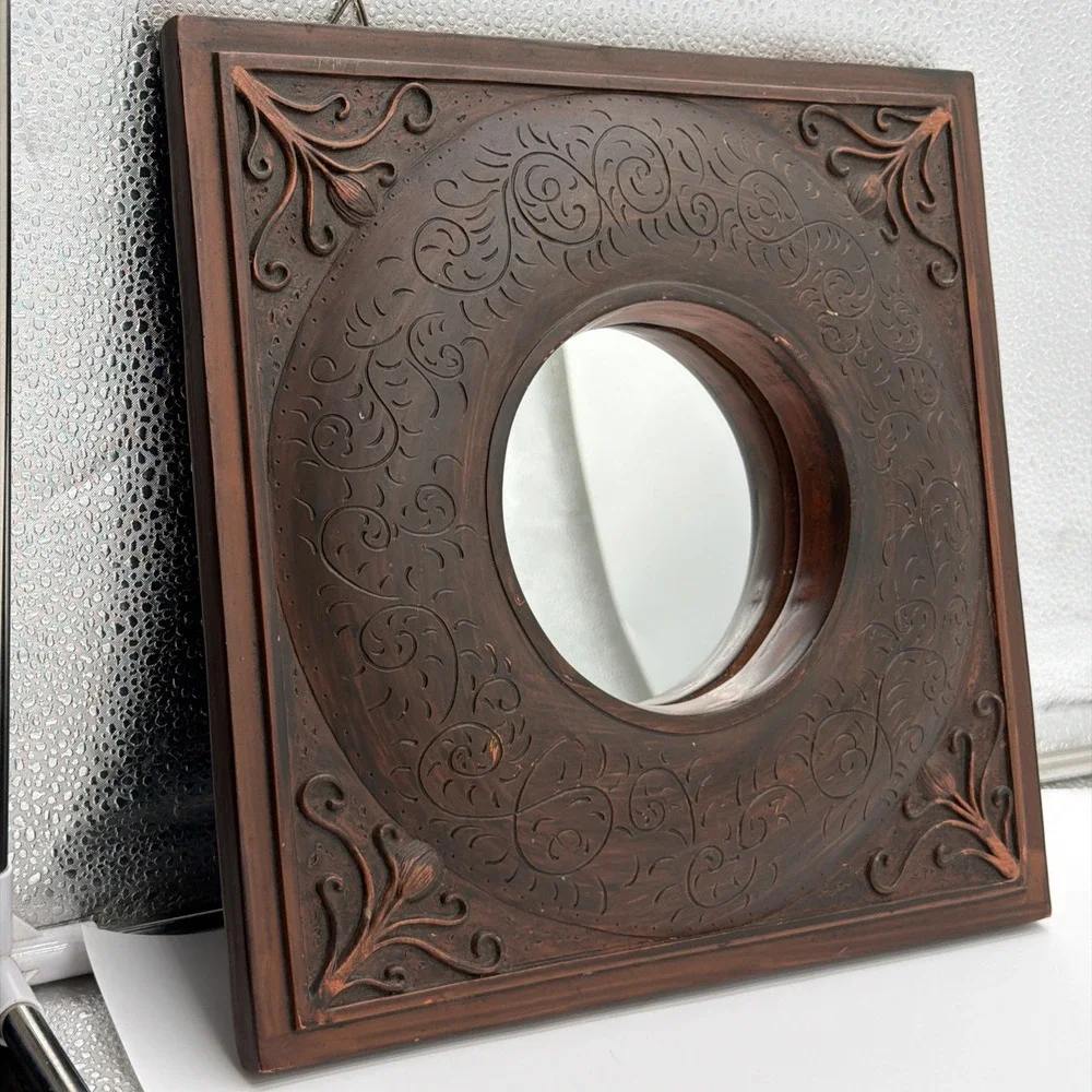 Vintage Inspired Square Wall Mirror 12